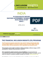 FII India Wave One G2P Study QuickSights Report
