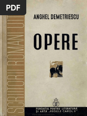 Opere Anghel Demetrescu Pdf