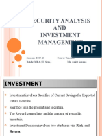 Security Analysis and Investment