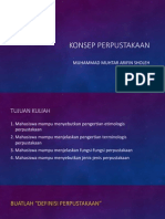 Kuliah 1 Konsep Perpustakaan