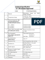 Class "O" FM Global Approved: Technical Specification