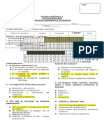 Prueba Coef 2 5to - Prueba Ciencias Naturales