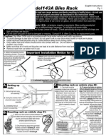 Allen 143a Bike Rack Installation Instructions PDF