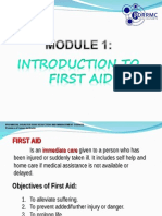 Module 1 Introduction To First Aid