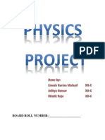 Physics Project-Finding Refractive Index of Transparent Liquid