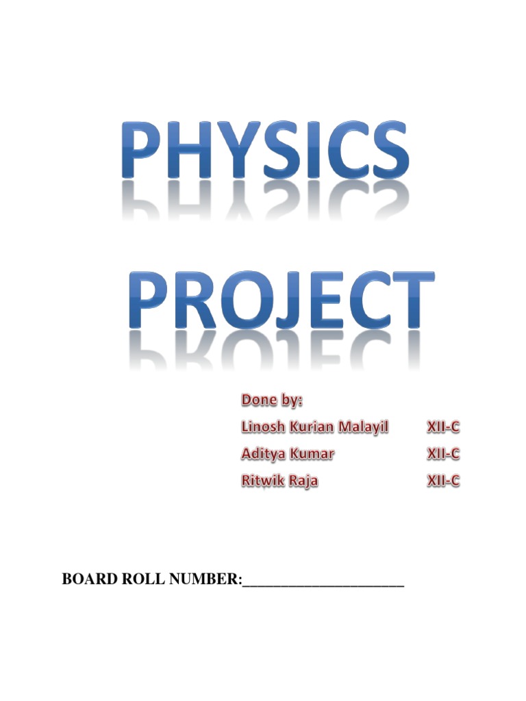 Physics ProjectFinding Refractive Index of Transparent Liquid PDF