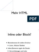 HTML, Teil II