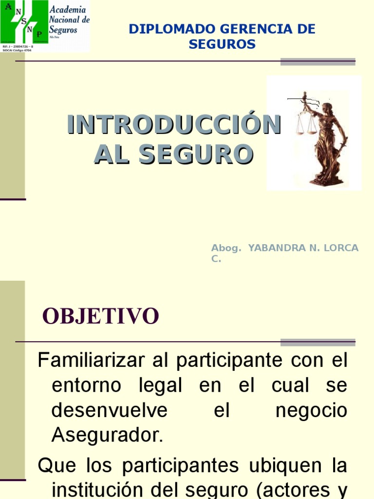 06 - Curso de Introducción Al Seguro | PDF | Póliza de seguros | Seguro