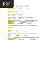 PLC and Human Machine Interface (HMI) MCQ