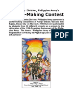 10th Infantry Division Kampo Dabaw Poster-Making Contest 113th Philippine Army Anniversary