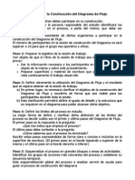 Pasos para La Construcción Del Diagrama de Flujo