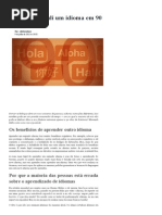 Como Aprendi Um Idioma Em 90 Dias