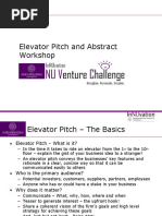 Elevator Pitch Workshop