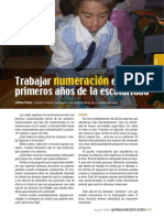 Trabajar Numeración en Los Primeros Años en La Escuela. Articulo de Quehacer Educativo