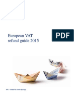 DTTL Tax European Vat Refund Guide 2015