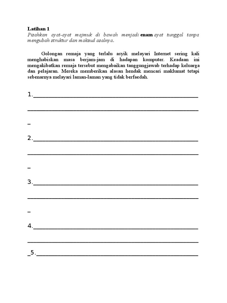 Soalan Latihan Ujian Bm Pdf