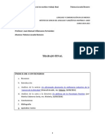 Lenguaje y Comunicación en los Medios. Trabajo final