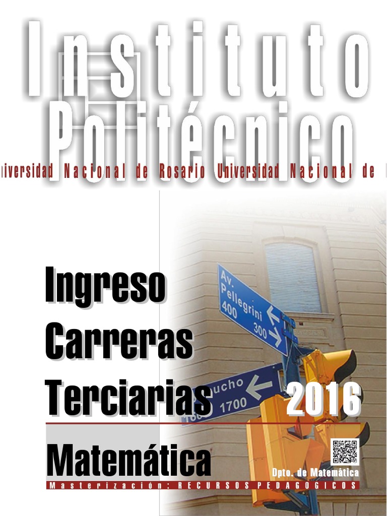 MATEMÁTICA - Ingreso Terciario 2016 | PDF | Intervalo (Matemáticas ...
