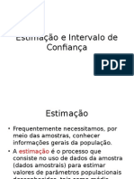 Estimacao e Intervalo de Confianca