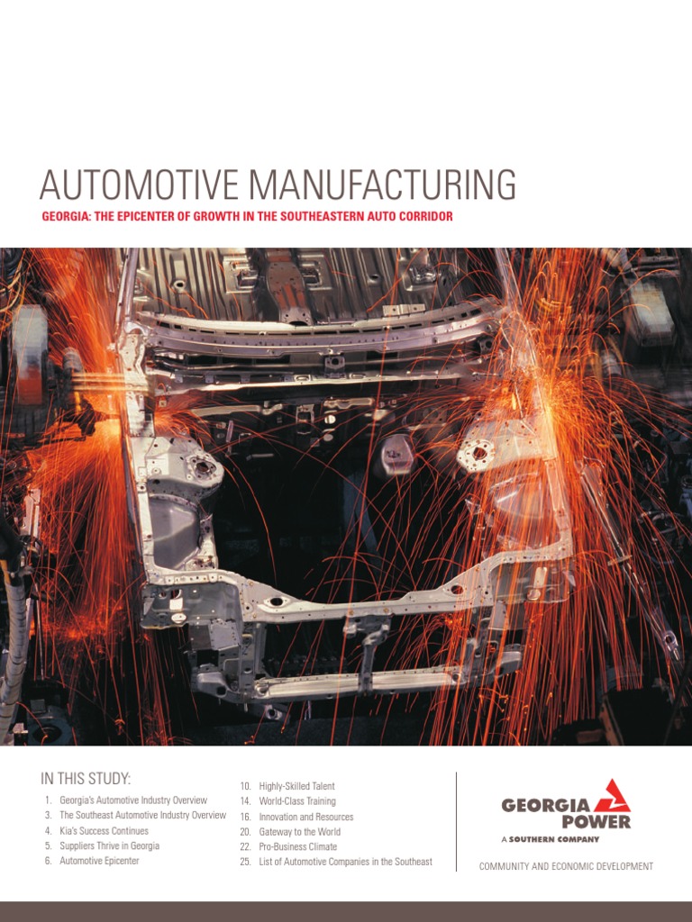 Automotive Industry Report Southeastern United States Machine Tool