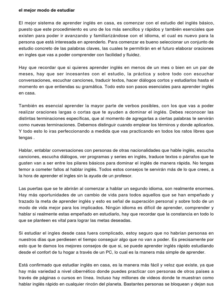 Aprender In English Get Results