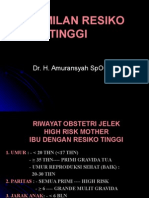 Riwayat Obstetri Jelek