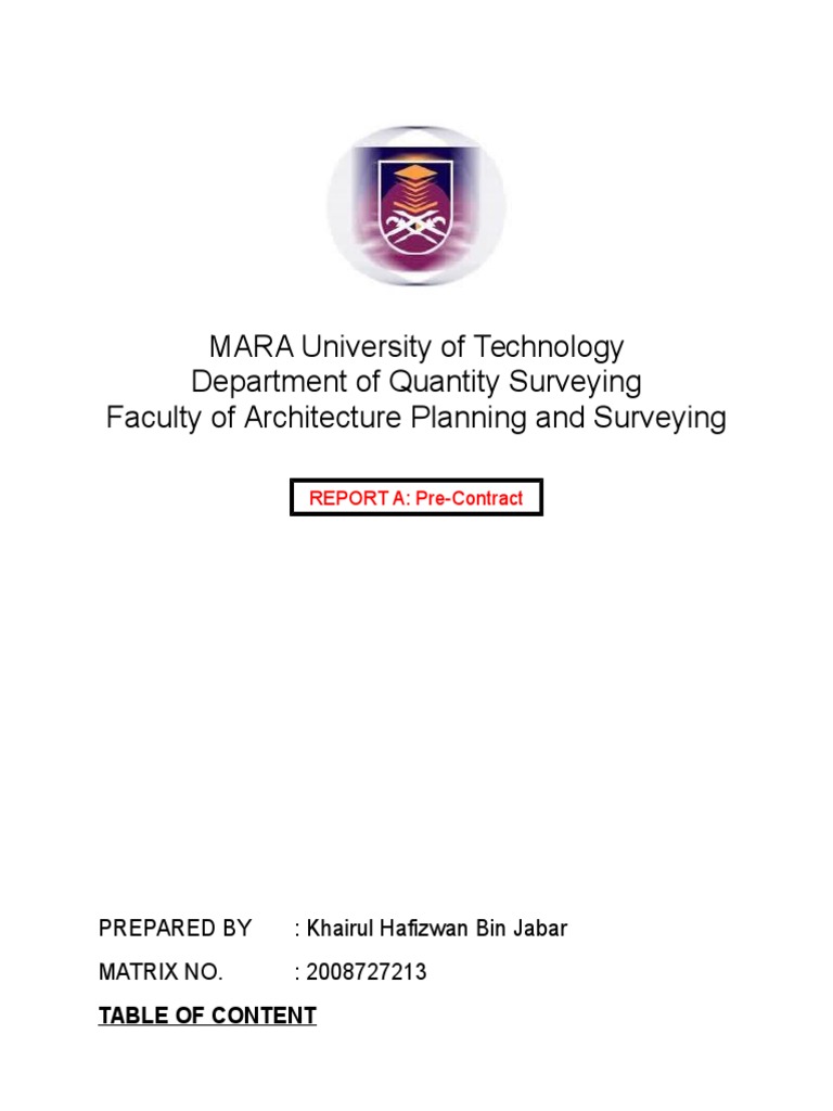Pre Contract PDF Architect General Contractor