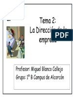 Dirección de La Empresa