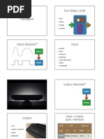 Four Basic Units: Input Output Storage Compute