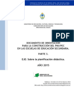 Documento de Orientación PEC 2015 - Parte 3 - Planificación Didáctica
