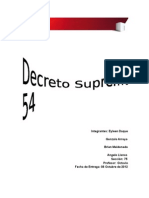 Decreto Supremo 54