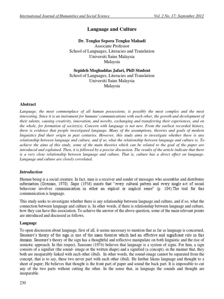 Language and Culture | PDF | Linguistics | Semantics
