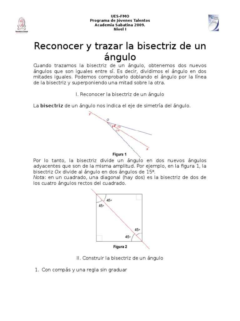 Cómo trazar la bisectriz de un ángulo | PDF | Arte