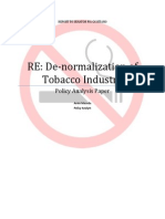 De-normalization of Tobacco Industry Paper