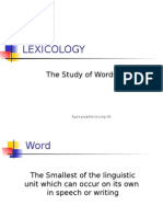 Lexicology 