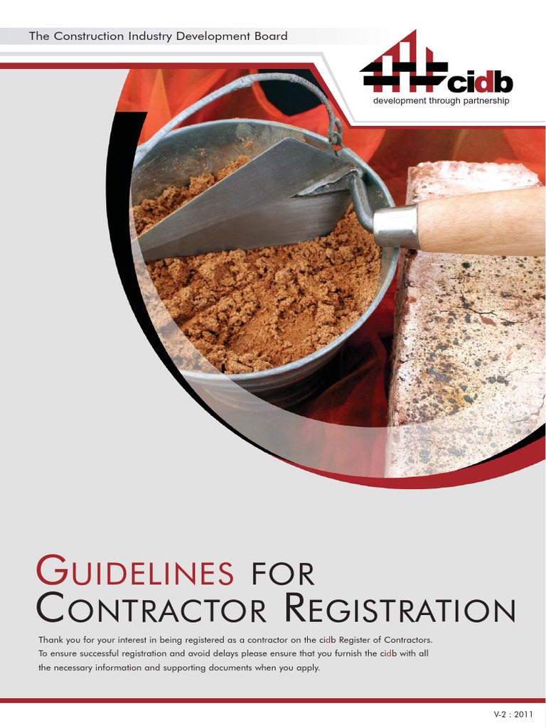 Guidelines for Contractor Registration A Comprehensive Overview of the
