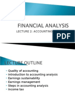 Lecture 2 - Accounting Analysis 1