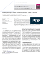 Cement Production Technology Improvement Compared To Factor 4 Objectives