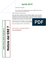 Newsletter di APRILE 2015 del Gruppo Consiliare PD di Zona 7-Milano