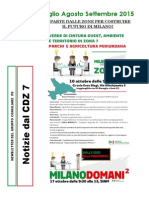 Newsletter di LUGLIO, AGOSTO e SETTEMBRE 2015 del Gruppo Consiliare PD di Zona 7-Milano