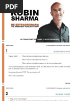 Robin Sharma Be Extraordinary