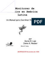 monitoreo Anfibios latinoamerica