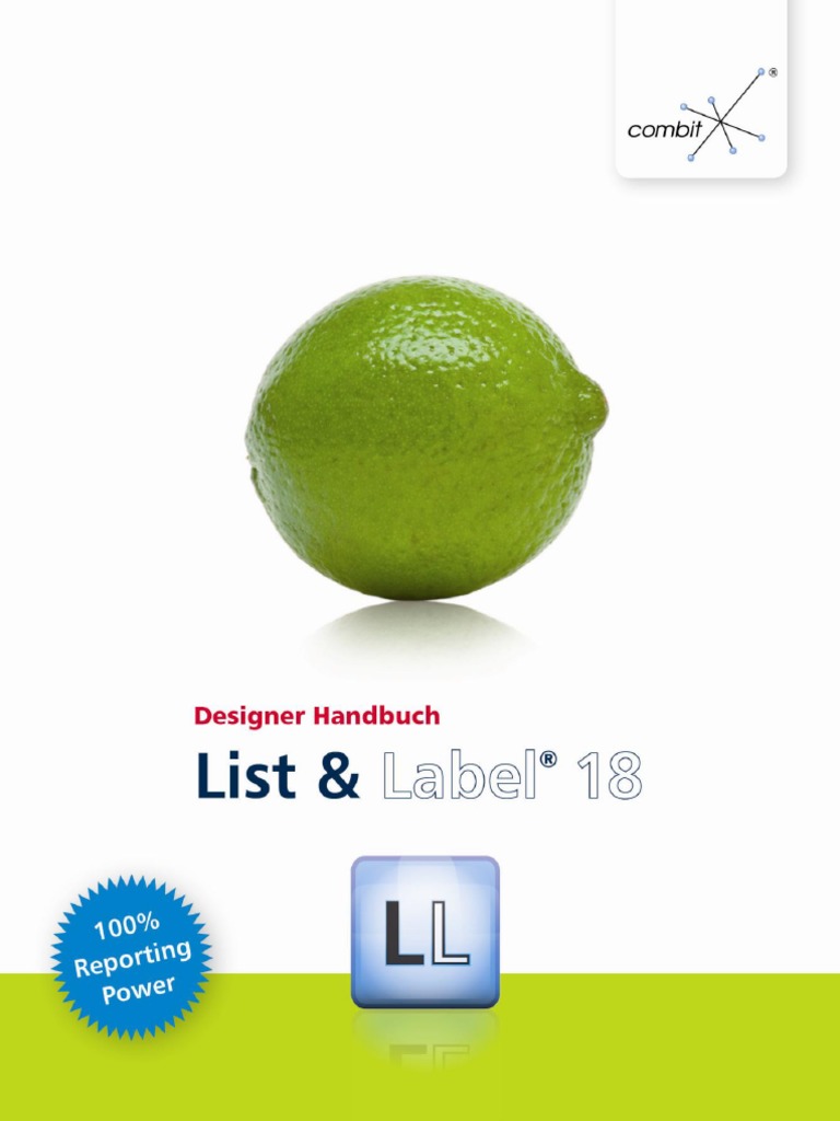 Handbuch Report Designer List Label
