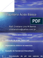 Bioquímica - Equilíbrio Ácido/básico