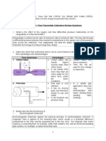 Flow Transmitter Calibration Review Questions