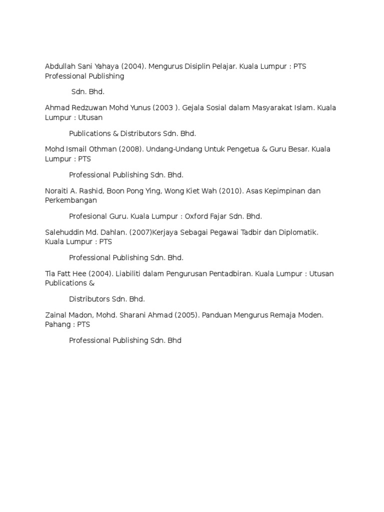 Abdullah Sani Yahaya Pdf