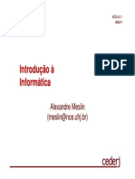 Introdução à Informática TSC-CEDERJ 01