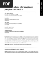 Refletindo Sobre a Intrlocução Em Pesquisas Com Musica - J.a Salgado