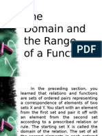 The Domain and The Range of A Function