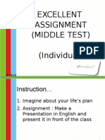 Excellent Assignment (Middle Test) (Individual)